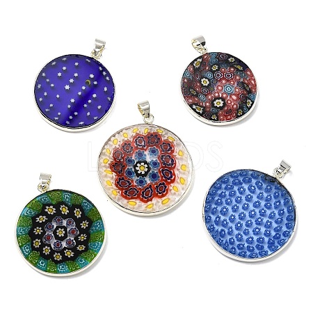 Handmade Lampwork Pendants LAMP-D002-04A-S-1