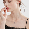 8Pcs 4 Styles Flower & Moon & Oval & Hexagon Natural Amethyst Copper Wire Wrapped Chip Big Pendants G-DC0001-26-5