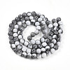 Transparent Baking Paint Glass Beads Strands DGLA-N009-10mm-09-3