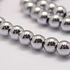 Grade AA Magnetic Synthetic Hematite Bead Strands X-G-P258-05-6mm-3
