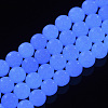 Synthetic Luminous Stone Beads Strands G-T129-12B-4