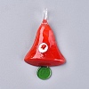 Christmas Handmade Lampwork Big Pendants LAMP-G141-07-1