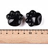 Natural Obsidian Cat Paw Print Figurines DJEW-N003-03A-3