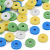 Handmade Polymer Clay Beads Strands CLAY-R089-8mm-T019-2
