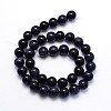 Synthetic Blue Goldstone Round Beads Strands G-O047-11-10mm-3