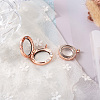 4Pcs 2 Style Alloy Glass Crystal Rhinestone Pendants PALLOY-TA0002-36D-14