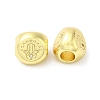 Rack Plating Brass Micro Pave Cubic Zirconia European Beads KK-F854-02G-04-1