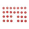 2 Sets 2 Styles Golden Plated Alloy Enamel Charms ENAM-YW0001-28F-1