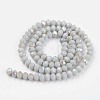 Electroplate Opaque Solid Color Glass Beads Strands LS-EGLA-A034-P3mm-L16-2