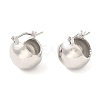 Rack Plating Brass Hoop Earrings for Women EJEW-Q770-21P-1