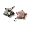 Natural Rhodonite Pendants GG-K002-10R-2
