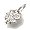 Brass Micro Pave Cubic Zirconia Pendants KK-Q001-12P-2