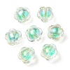 UV Plating Rainbow Iridescent Acrylic Beads OACR-A014-03H-1