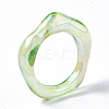 Transparent Resin Finger Rings X-RJEW-T013-001-E08-6
