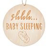 Do Not Disturb Wood Door Hanging Decorations AJEW-WH20006-65A-1