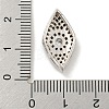 Brass Micro Pave Black Cubic Zirconia Beads KK-G493-10P-02-3