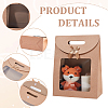 Rectangle Kraft Paper Gift Bags CON-WH0088-80-5