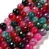 Natural Agate Round Beads Strand G-L085-8mm-01-2