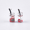 Glass Bottle Pendants CRES-N017-06B-2