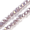 Electroplate Glass Beads Strands EGLA-B009-05A-09-1