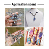 Transparent Resin Crystal AB Rhinestone Pendants Set RESI-TAC0002-46B-15