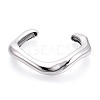 304 Stainless Steel Cuff Bangles for Women BJEW-N038-01P-2