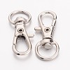 Alloy Swivel D Rings Lobster Claw Clasps X-E548Y-2