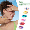 30Pcs Handmade Polymer Clay Finger Rings RJEW-TA0001-11A-8