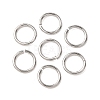 Tarnish Resistant 304 Stainless Steel Open Jump Rings STAS-N015-10-6x0.8mm-1