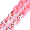 Personalized Acrylic & CCB Plastic Cable Chain Necklaces X-NJEW-JN02824-4