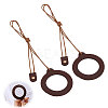 2Pcs Neck Wear Magnifying Glass AJEW-CA0005-27D-1