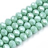 Electroplate Glass Beads Strands EGLA-A034-P4mm-A20-1