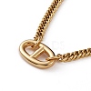 Unisex 304 Stainless Steel Curb Chain Necklaces & Bracelets Jewelry Sets SJEW-JS01171-3