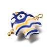 Ocean Themed Hand Painted Ceramic Porcelain Pendants PR-CBA0027-05G-06-2