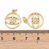Brass Micro Pave Cubic Zirconia Pendants KK-F919-13G-3