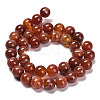 Natural Striped Agate/Banded Agate Beads Strands G-G582-8mm-59-4