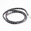 Non-magnetic Synthetic Hematite Beads Strands G-P341-21-3x5mm-2
