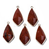 Natural Red Jasper Charms G-Q998-029D-1