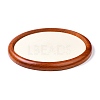 Flat Round Wood Pesentation Jewelry Display Tray ODIS-P008-20B-2