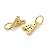 Brass Micro Pave Cubic Zirconia Pendants KK-M273-02G-A-2
