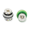 Lantern-Shaped Striped Pattern Resin Rhinestone Beads KK-Q080-02S-2