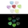 Luminous UV Plating Rainbow Iridescent Acrylic Beads OACR-O008-06-1