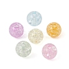 480Pcs 6 Colors Transparent Crackle Acrylic Beads MACR-YW0002-51-2
