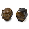 Natural Tiger Eye Carved Figurines DJEW-L023-C09-1