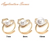 Brass Micro Pave Clear Cubic Zirconia Peg Bails Adjustable Finger Ring Settings KK-S356-173G-NF-5