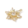 Christmas Theme Brass Micro Pave Cubic Zirconia Pendants KK-Z065-01-02G-2