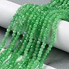 Baking Paint Imitation Jade Glass Bead Strands LS-DGLA-A034-J2MM-A10-4