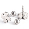 201 Stainless Steel Barbell Cartilage Earrings EJEW-R147-13-2