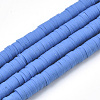 Handmade Polymer Clay Beads Strands CLAY-R089-6mm-082-1