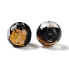 Handmade Gold & Silver Foil Lampwork Beads GLAA-G107-07B-09-3